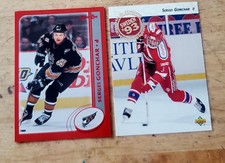 Capitals Sergei Gonchar 2002-03 O-PEE-CHEE RED /100 + 1993-94 Upper Deck RC NHL