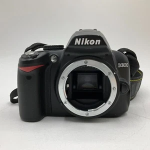 Nikon D3000 10.2MP Digital SLR Camera Body Only 17,570 Shutters Tested Working - Picture 1 of 13