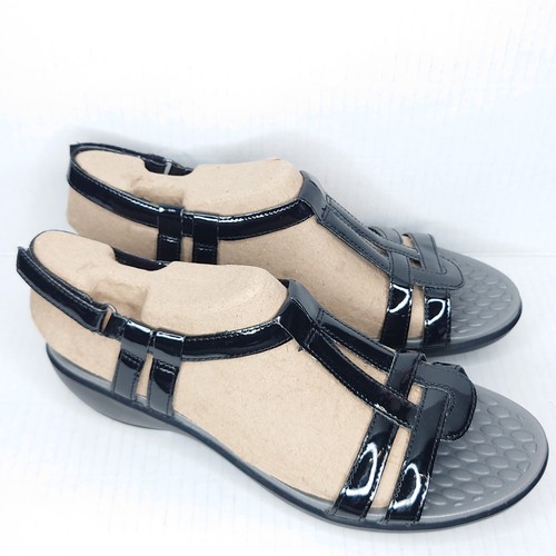 NUOVI sandali Clarks Collectio donna Sonar Aster colore nero grigio taglia 9 M