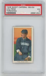 1909 T206 167 Fiene (throwing) PSA 3 680708 - Picture 1 of 2