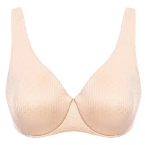 Women's Minimizer Bras Plus Size Unlined Full Coverage Underwire Bra 38C Beige - Picture 1 of 3