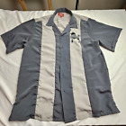 Maximos USA Yucatan Mens Shirt 2XL Poodle Print Two Tone Gray Short Sleeve