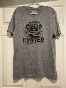 Professional Crop Duster T Shirt Men’s XL Gray B87 - Picture 1 of 6