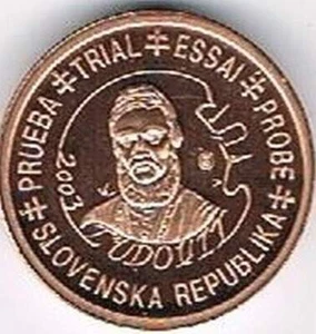 Slovakia 2003 (Gr) probe-pattern-essai - 1 eurocent - Ludovit - Picture 1 of 1