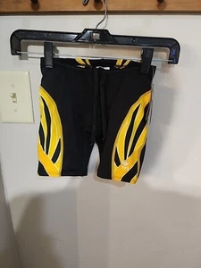 NEW! TYR POLY JAMMER BOY'S SWIMSUIT. Color Black/yellow Size 22. - Picture 1 of 6