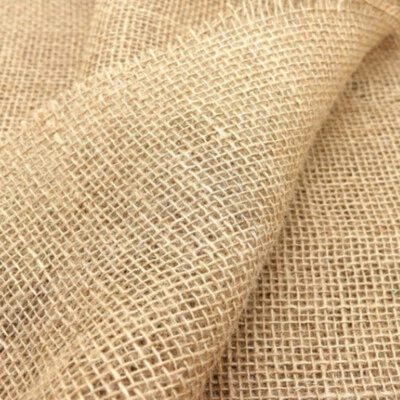 158*100CM Burlap Fabric Sewing DIY Crafts Jute Sack Cloth Tablecloth Home Decor - Image 1 of 4