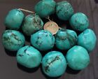 765Ct Fine Genuine Natural Spiderweb Blue Turquoise Gemstone Beads Stone