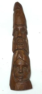 Vintage Figurine Wooden Sculpture Hand Carved statue Rare ART Tribal Decor 14"  - Picture 1 of 12