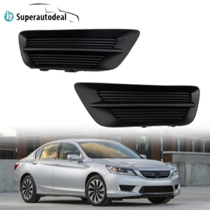 Par de cubiertas antiniebla negras para parachoques delantero Honda Accord 2013-2015 sedán 4 puertas - Imagen 1 de 16