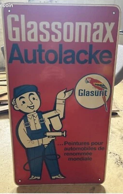 Ancienne ENSEIGNE garage Glassomax  - Photo 1/2