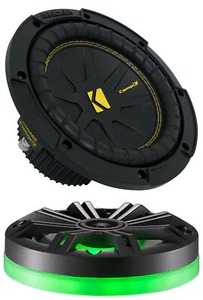 Kicker 50CWCS84 CompC 8" Subwoofer SVC 4 ohmios Coche Estéreo Sub+Anillo LED CWCS84 - Imagen 1 de 12