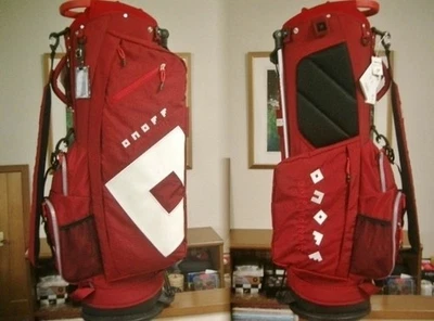 Bolsa de golf de pie de nailon estilo mochila unisex ONOFF rojo blanco Foto 1 de 4