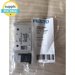 US FREE TAX New Festo VUVG-L10-M52-RT-M5-1P3 566457 Solenoid Valve - Picture 1 of 5