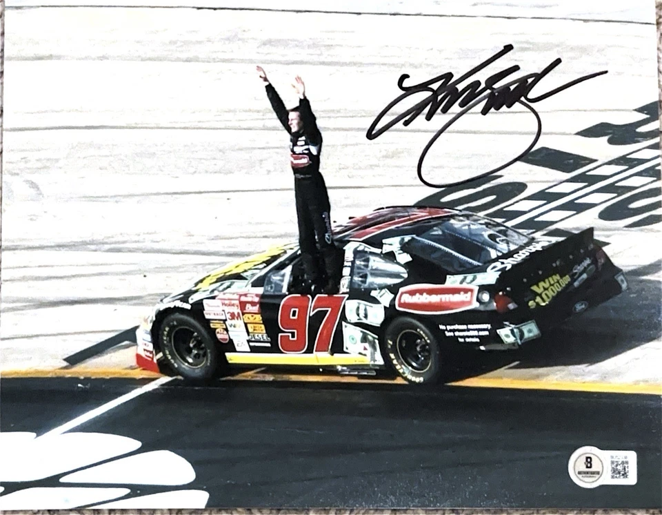 FOTO AUTÓGRAFA FIRMADA POR KURT BUSCH CORREDOR NASCAR B B BECKETT BAS CERTIFICADO DE AUTENTICIDAD Foto 1 de 1