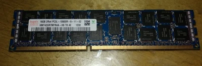 Hynix 16GB 2Rx4 PC3L-10600R-9-11-E2 RHMT42GR7MFR4AH9 Server ECC RAM - Image 1 of 3