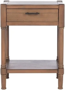 Home Collection Filbert Brown 1-Drawer Bottom Shelf Accent Table ACC5711C, 19" W - Picture 1 of 3