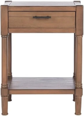 Home Collection Filbert Brown 1-Drawer Bottom Shelf Accent Table ACC5711C, 19" W - Image 1 of 3