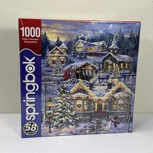 Christmas Village 1000 pc Jigsaw Puzzle By Springbok ~ 24" x 30" ~ New & Sealed - Picture 1 of 7