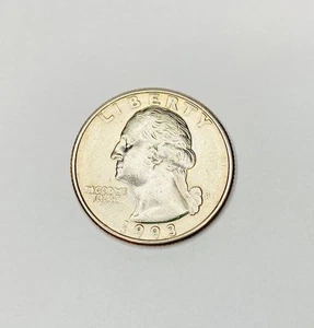 1993 P WASHINGTON QUARTER ERROR COIN IN COD WE TRUST FILLED IN A ON REVERSE - Picture 1 of 7