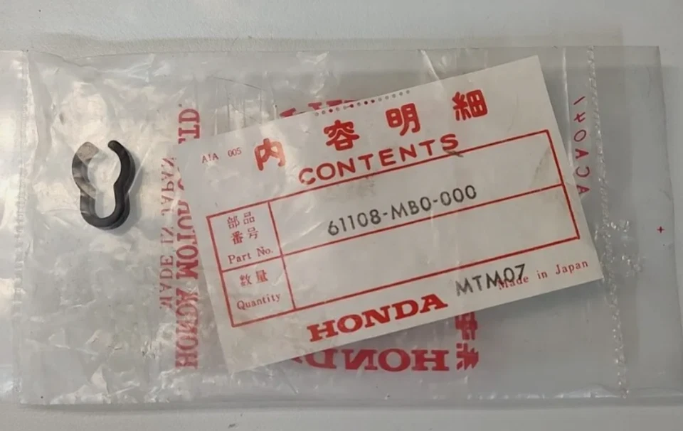 HONDA GL VF VT 700 750 1100 1200 SPEEDO SENSOR ABRAZADERA CABLE CLIP 61108-MB0-000 Foto 1 de 4