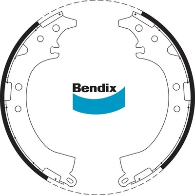 Bendix Rear Brake Shoes for Holden Apollo JM 2.2L 5S-FE Petrol 1993-1995 - Image 1 of 2