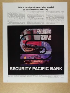 1974 Security Pacific Bank vintage print Ad - Picture 1 of 1