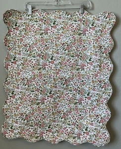 Almohada acolchada floral Ballard Designs Mabel Ditsy Sham Cottage 20 X 26 rosa - Imagen 1 de 9