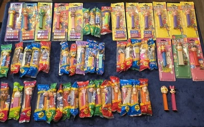Lot Of 51 Vintage Pez Dispensers - Star Wars, Mickey, Peanuts, Looney Toons  - Image 1 of 4