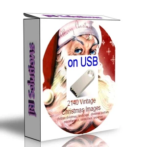 2140 vintage christmas images on USB, vol 2 ART & Craft - Picture 1 of 1