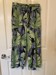 Tommy Bahama Silk Blue/Green/Purple Capri - Size 4 - Picture 1 of 5