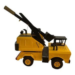 Tonka USA Mighty Shovel Pressed Steel Boom Rotates Dumps 17" Long VTG 1970's - Picture 1 of 17