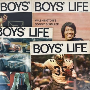 Boys Life Magazine Lot of 4 Early 1970s Vintage Boy Scouting Sports Activities - Bild 1 von 9