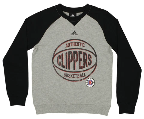 Adidas NBA Youth Boys (8-20) Los Angeles Clippers Varsity Fleece Crew Sweatshirt Cover