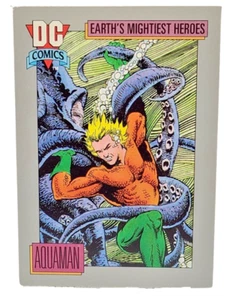 Tarjeta coleccionable DC Comics - Earth's Mightiest Heroes - #33 Aquaman - Imagen 1 de 2