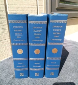 Jamieson Fausset Brown Bible Commentary 3-Volume HC Set Nice Cnd Fst Ship - Picture 1 of 9
