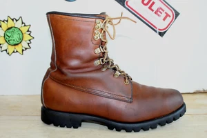 Vintage Eddie Bauer Sport Insulated Boots, Oiled Leather US Size 11.5 D USA Made - Picture 1 of 13