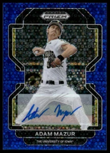 2022 Panini Prizm Draft Picks #PDP53 Adam Mazur Autographs Blue Donut Circles - Picture 1 of 2