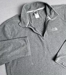 The North Face Jacket Mens Size 2XL XXL Gray Long Sleeve 1/4 Zip Fleece TKA 100 - Picture 1 of 14