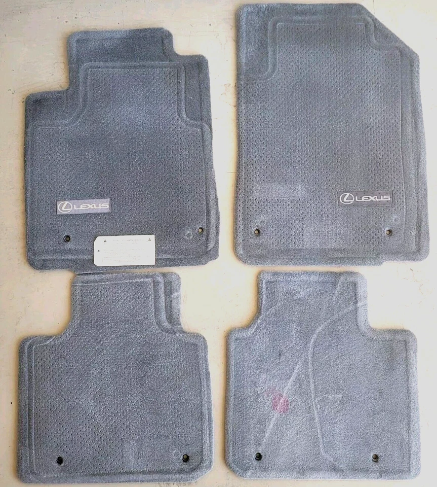 Alfombrillas originales OEM LEXUS ES350 2007-2012 4 PIEZAS ALFOMBRILLAS GRIS OSCURO DELANTERAS Y TRASERAS Foto 1 de 4