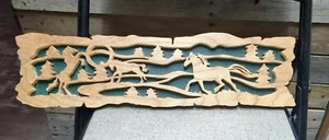 Detailed Scroll Saw Wall Art Featuring Horses Handmade Wall Art Decor Horse  - Picture 1 of 6