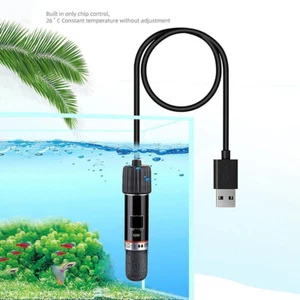 10W Mini Aquarium Heizstab USB Aquarium Heizung Wasser 26°C konstante Temperatur - Bild 1 von 12