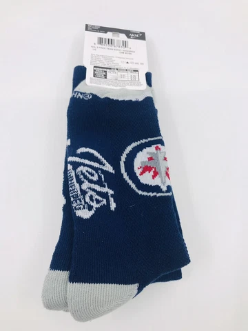 WINNIPEG JETS NHL Hockey Team Moisture Wicking Socks ~ Includes 2 Prs Sz L Cover