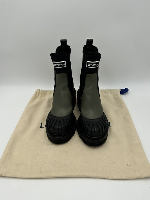 Louis Vuitton Ankle Boots Black Cloth ref.228431 - Joli Closet