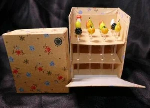 Made in Germany Vintage Blown Glass Hors d'oeuvre Picks Mint in box - Picture 1 of 4