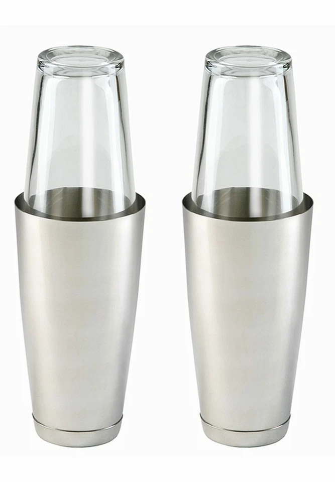 2 Stück Boston Shaker Bostonshaker Cocktailshaker Bar Mixingglas Boston-Shaker