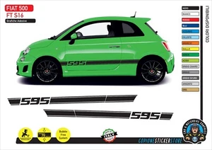 Klebebänder Seitentüren passend für Fiat 500 Abarth 595 Corse Racing S16 - Bild 1 von 1