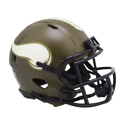 NFL Minnesota Vikings Salute to Service Mini Helm Speed Riddell Footballhelm