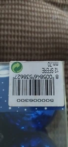 Palle Sfere Natale Blu Moranduzzo. Vintage, pz 12 MM70. Nuove. - Foto 1 di 3