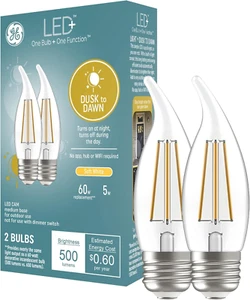 LED+ CA11 Dusk to Dawn LED Light Bulbs, Automatic On/Off Outdoor Security Lights - Picture 1 of 12
