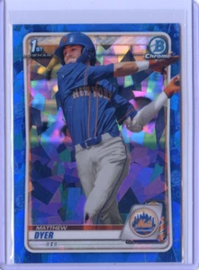 2020 Bowman Draft Chrome Sapphire #BD-92 Matthew Dyer New York Mets - Picture 1 of 3